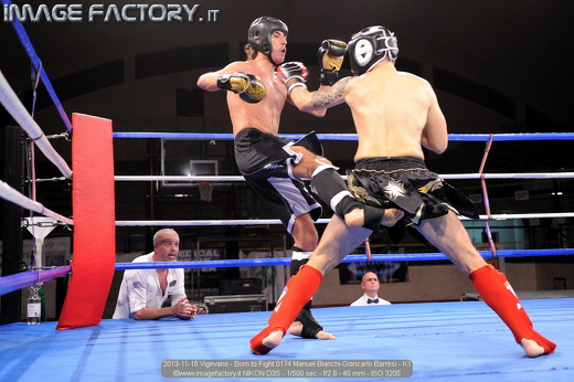 2013-11-16 Vigevano - Born to Fight 0174 Manuel Bianchi-Giancarlo Barresi - K1